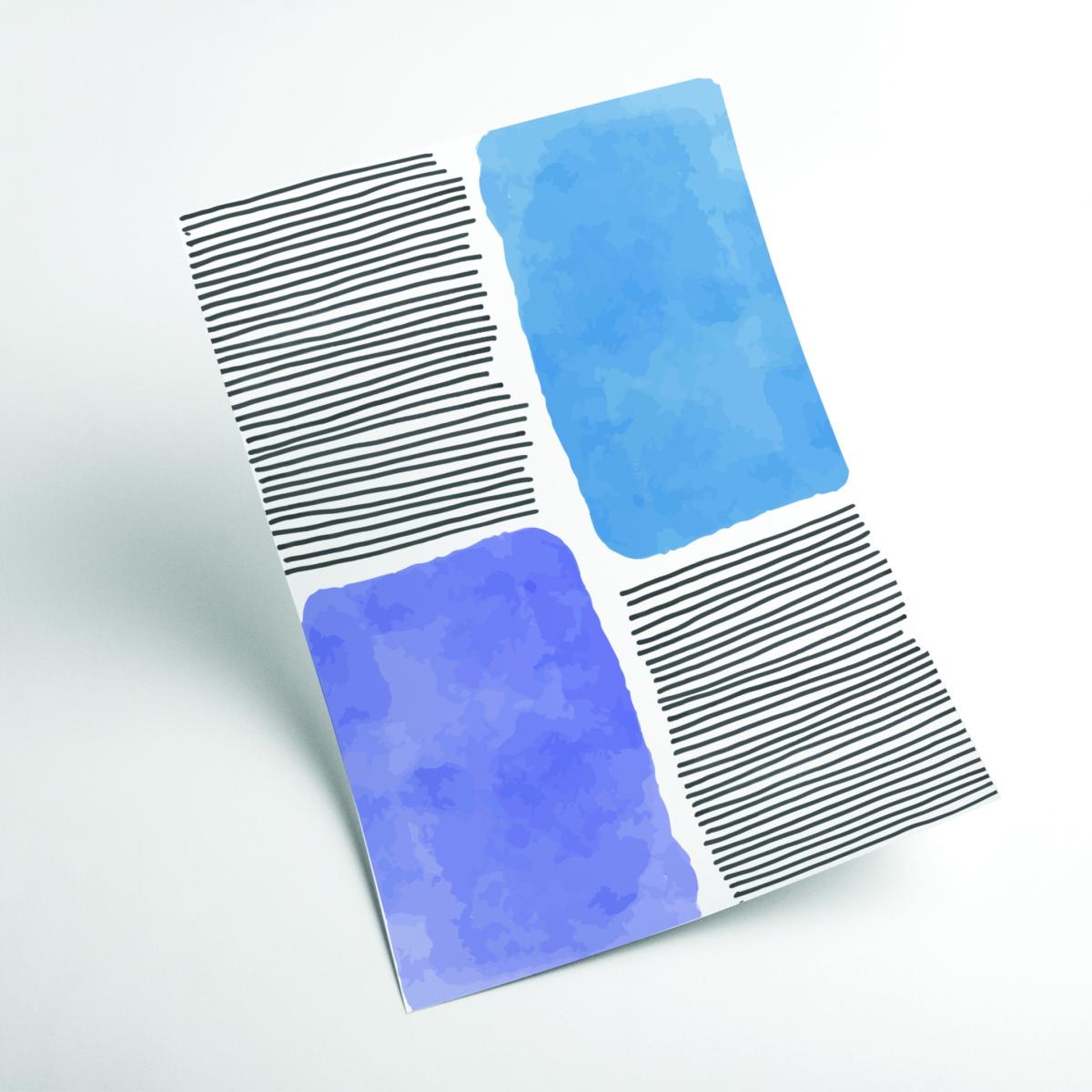 Watercolor Lines Series #1 Small Stanley Print House – image 2