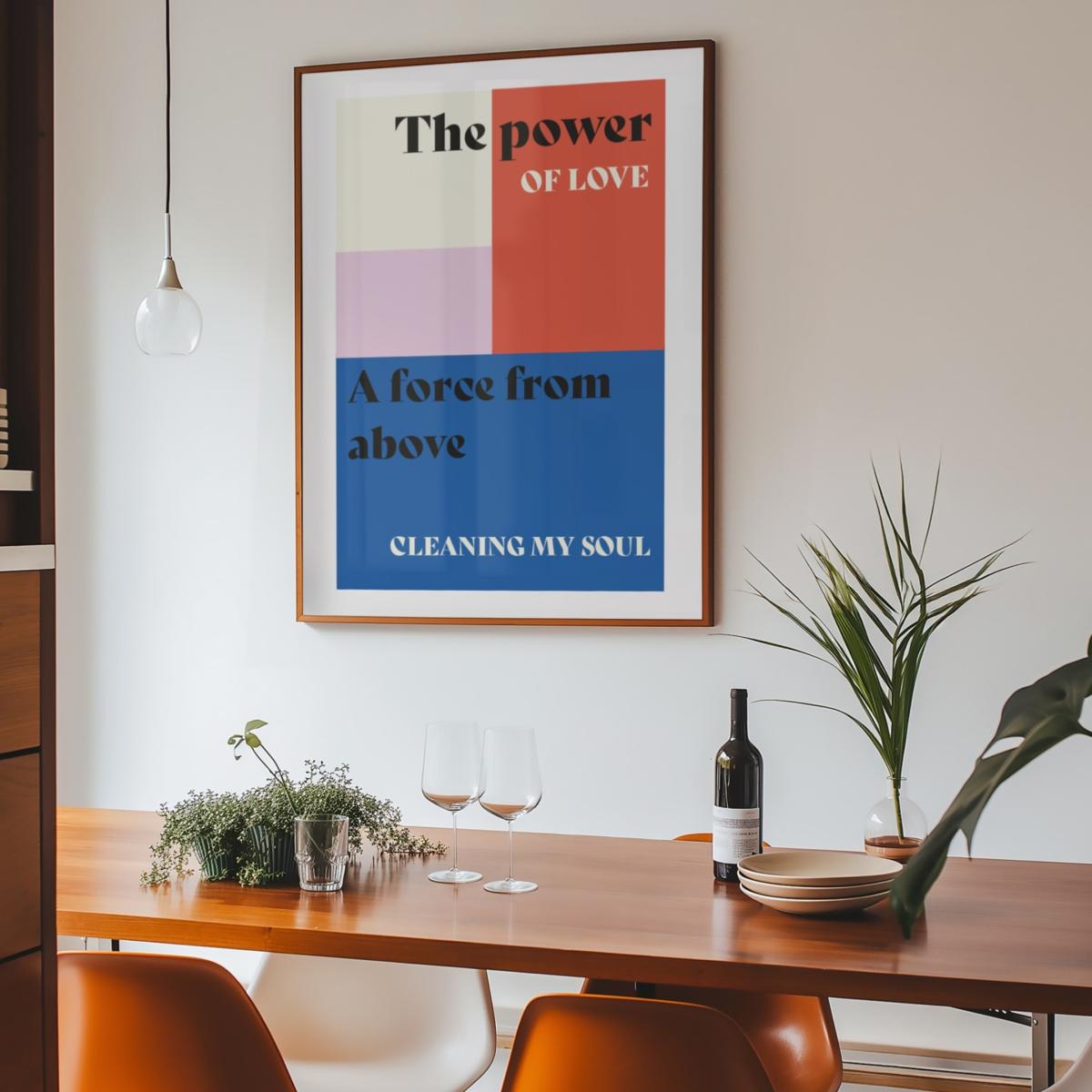 The Power Of Love Retro Music Song Lyric Christmas Gift Art Print A3 | A4 | 210 X 297Mm | Fanclub – image 3