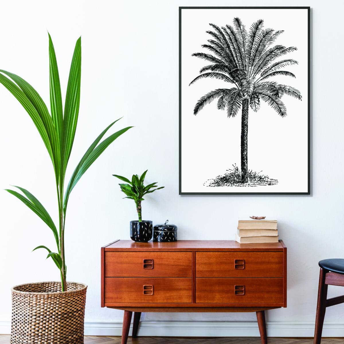 Black Vintage Palm Tree Extra Large Stanley Print House – image 3
