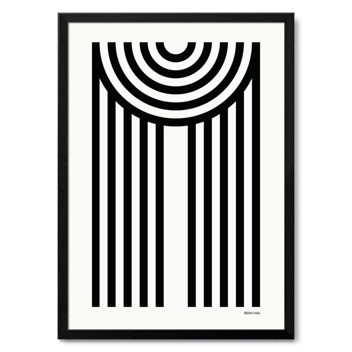 Geometric Typography Print ‘A-Z' A1 594 X 841Mm Reign & Hail – image 17