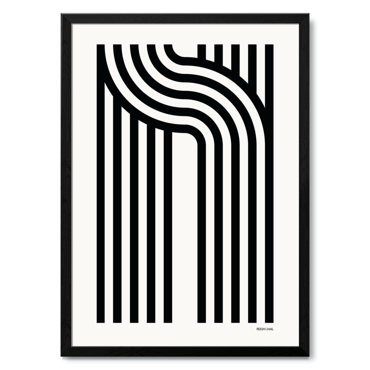 Geometric Typography Print ‘A-Z' A1 594 X 841Mm Reign & Hail – image 18