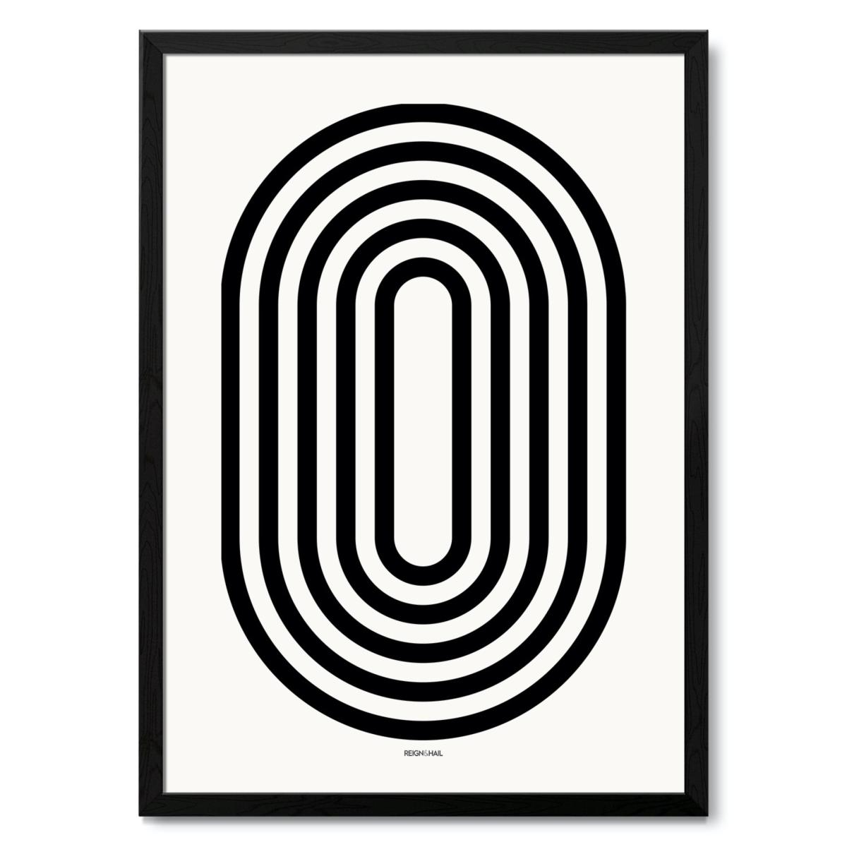 Geometric Typography Print ‘A-Z' A1 594 X 841Mm Reign & Hail – image 19