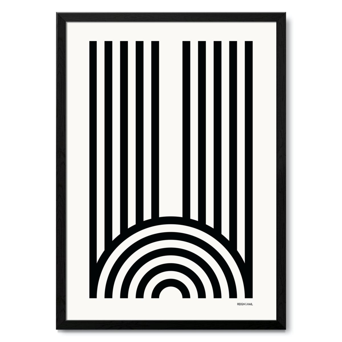 Geometric Typography Print ‘A-Z' A1 594 X 841Mm Reign & Hail – image 27