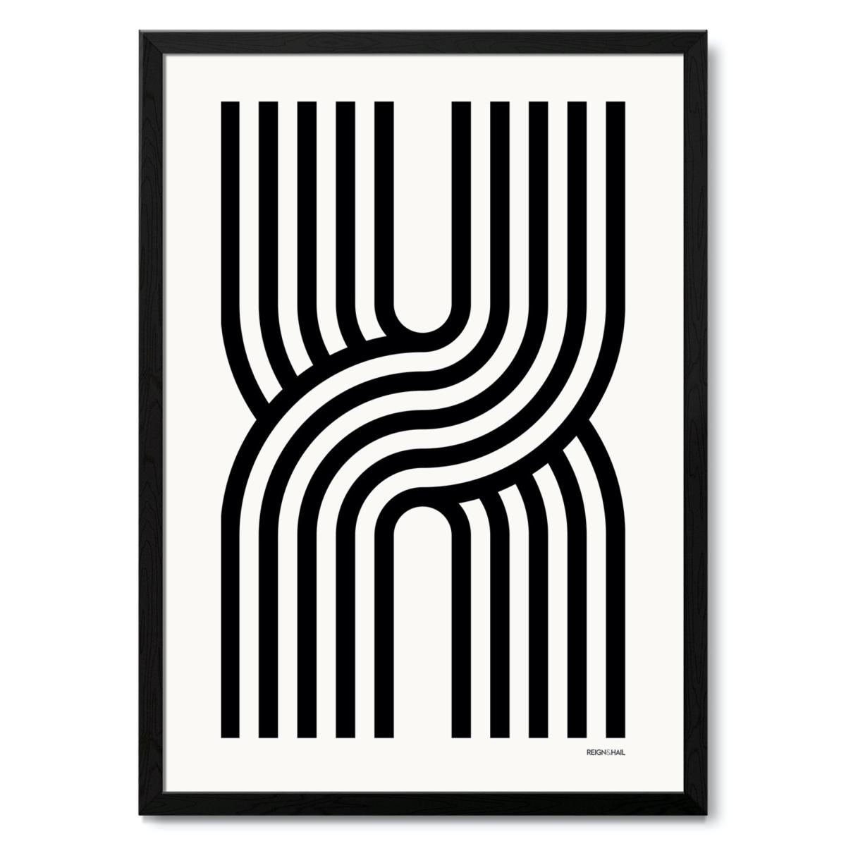 Geometric Typography Print ‘A-Z' A1 594 X 841Mm Reign & Hail – image 28