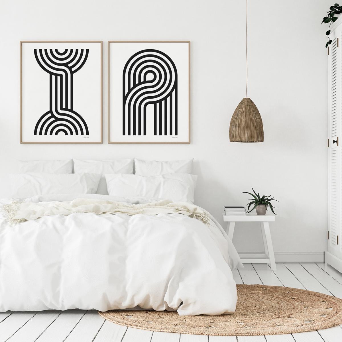 Geometric Typography Print ‘A-Z' A1 594 X 841Mm Reign & Hail – image 4