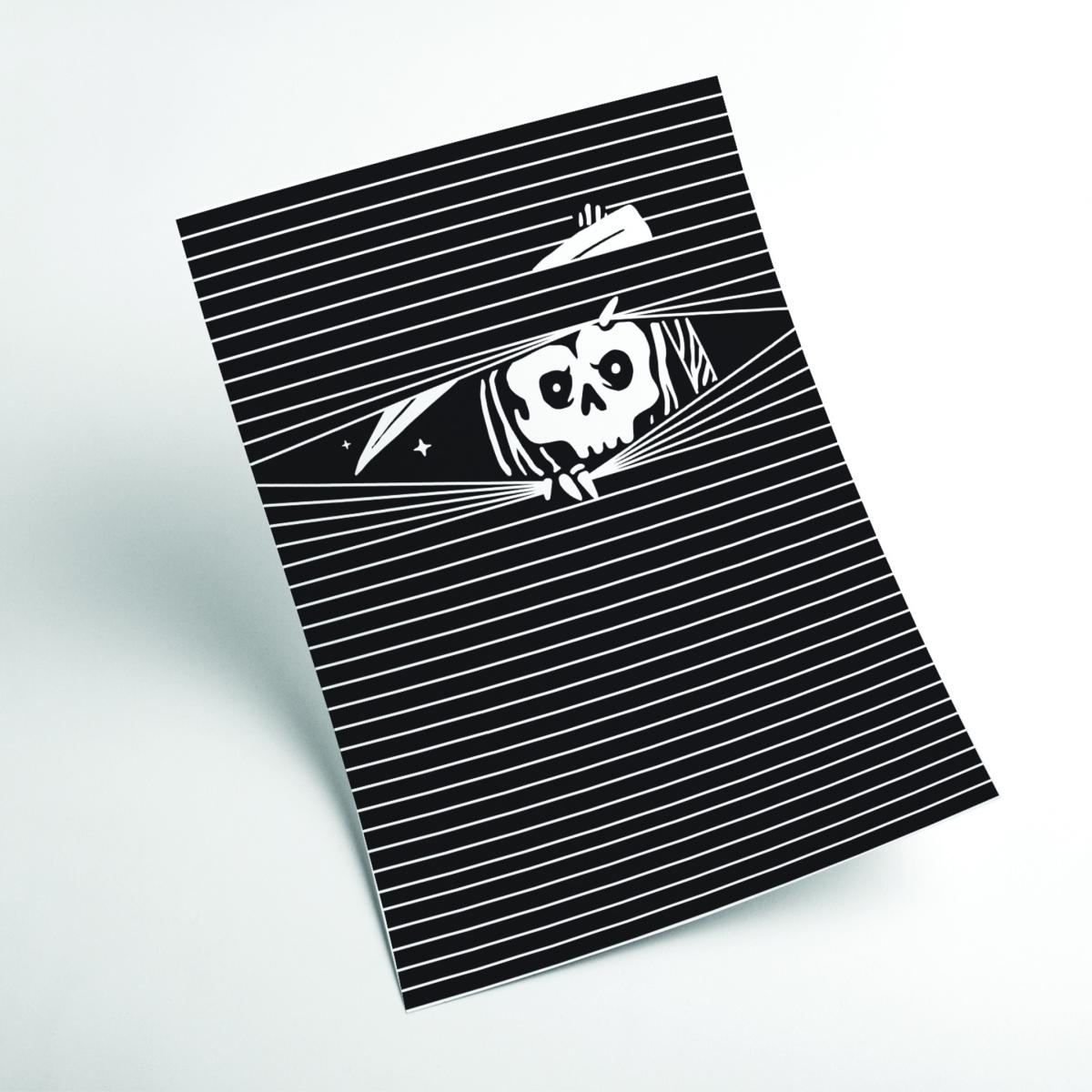 White The Grim Reaper A2 420 X 594Mm Stanley Print House – image 2