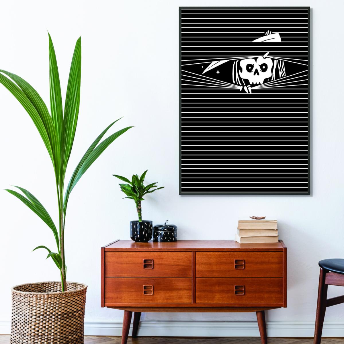 White The Grim Reaper A2 420 X 594Mm Stanley Print House – image 3