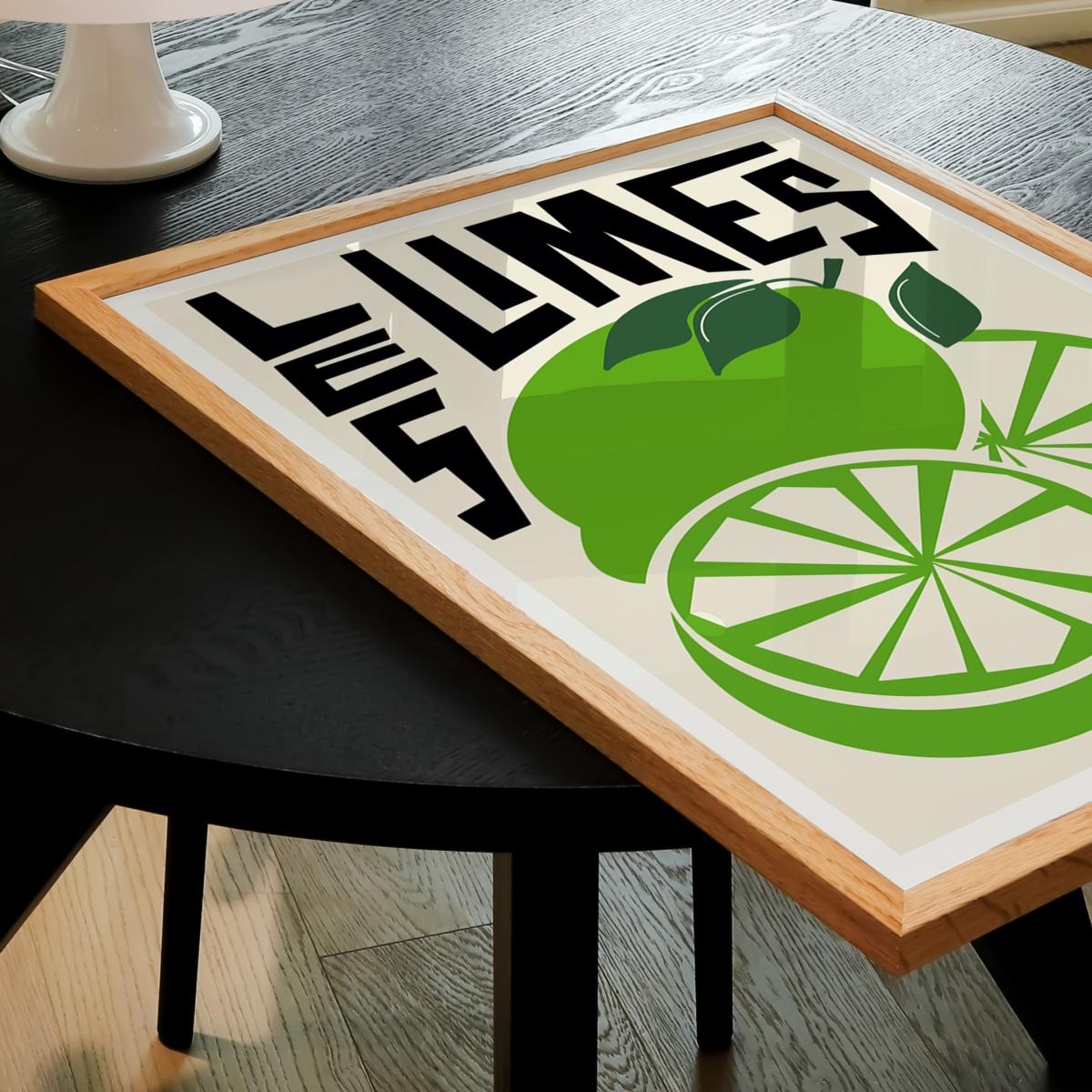 Green Les Limes Art Print - A3 Natalie Cass Art – image 5