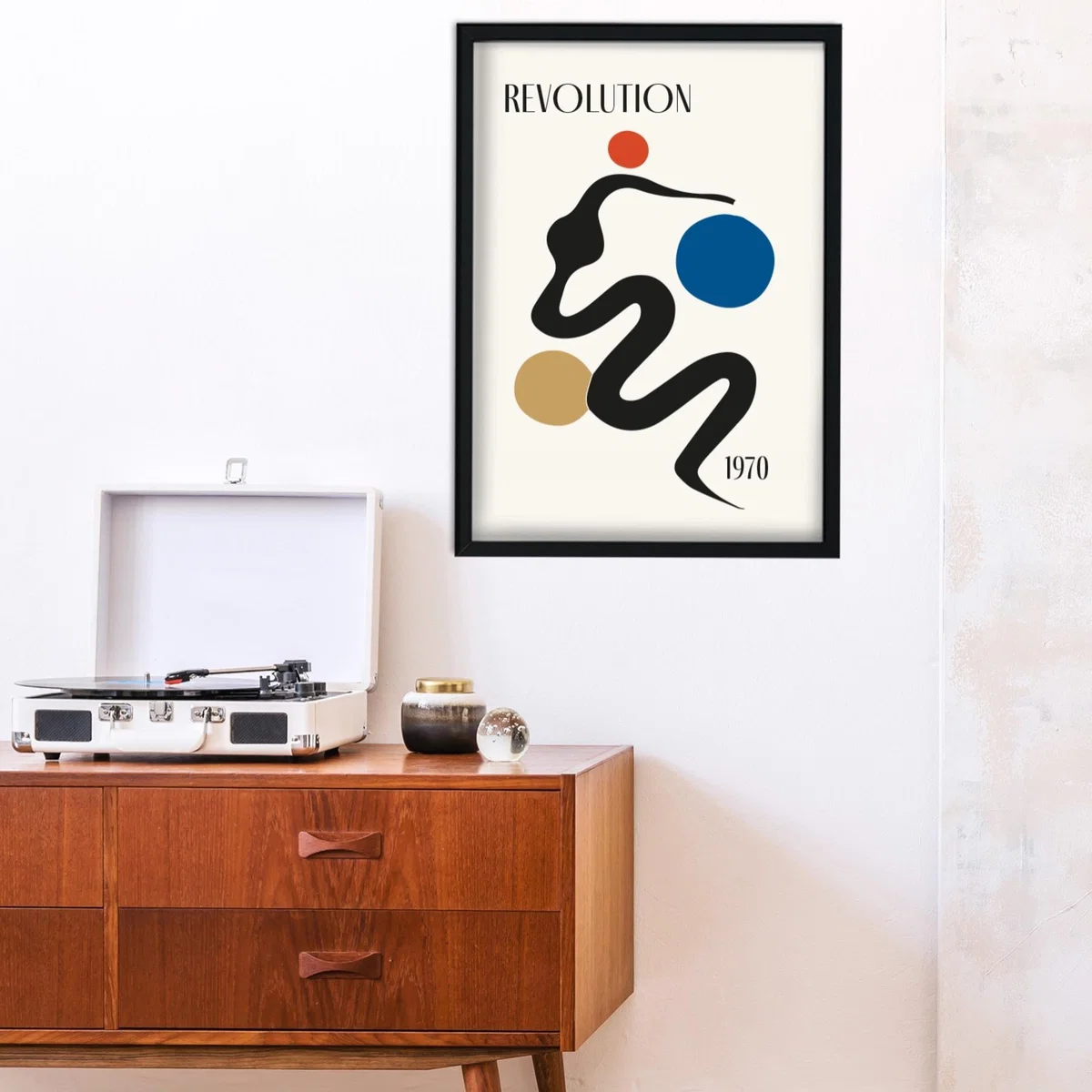 Gold / Black / Blue Revolution Giclée Retro Inspired Art Print A2 Fanclub – image 2