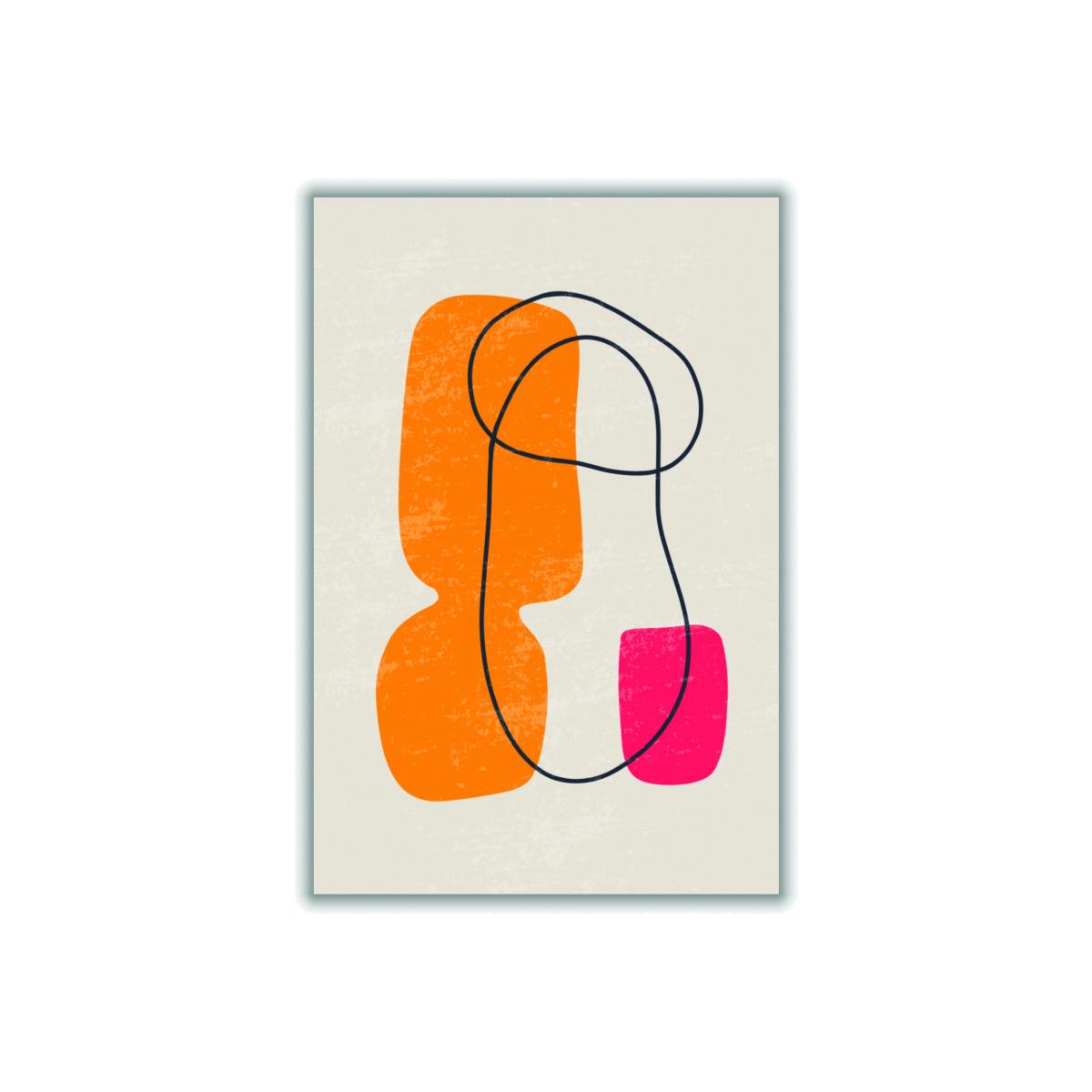 Yellow / Orange Abstract Minimal Series #4 Extra Large Stanley Print House – image 1