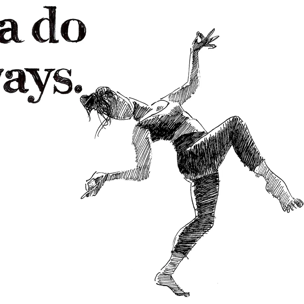 Black / White Yoga Travel Art Print: Smile And Nod Awol – image 3