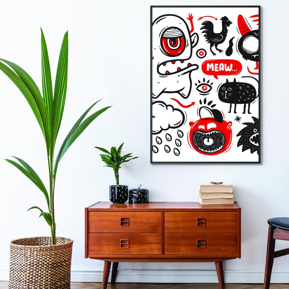 Red This Is A Doodle A2 420 X 594Mm Stanley Print House – image 3