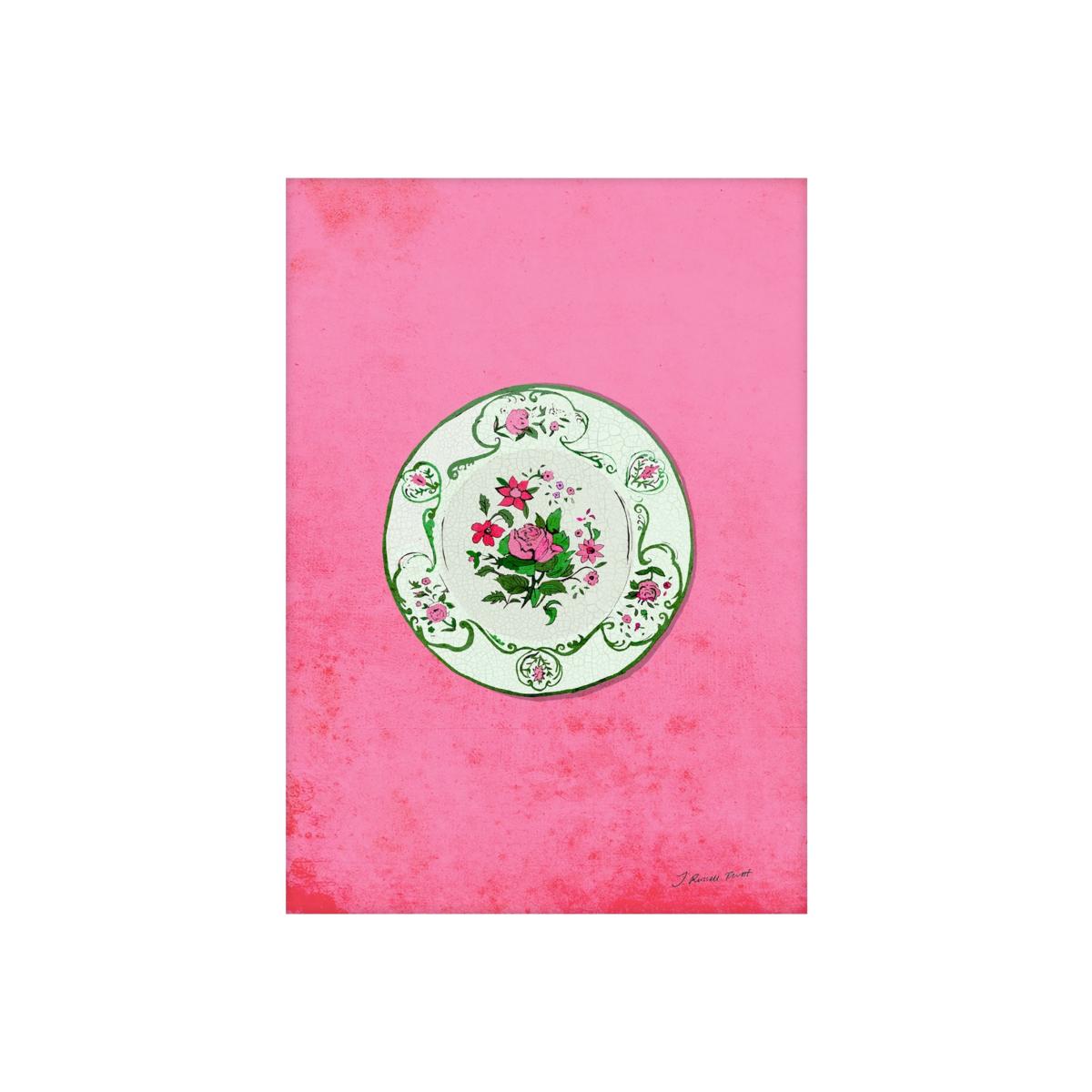 Pink / Purple The Rose Plate Signed Print A4 210 X 297Mm Jessica Russell Flint – image 1