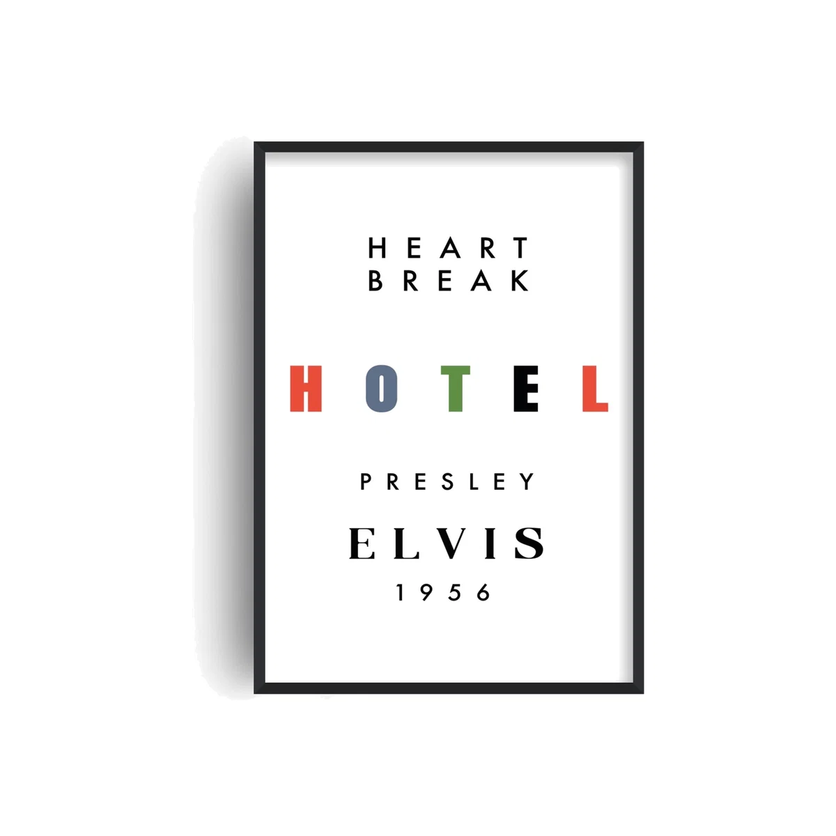 Heartbreak Hotel Giclée Retro Art Print A3 Fanclub – image 1
