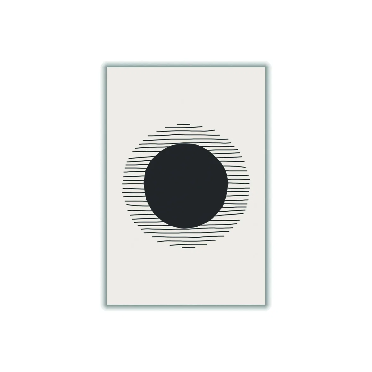 Black Circle Vibe Series #4 Small Stanley Print House – image 1