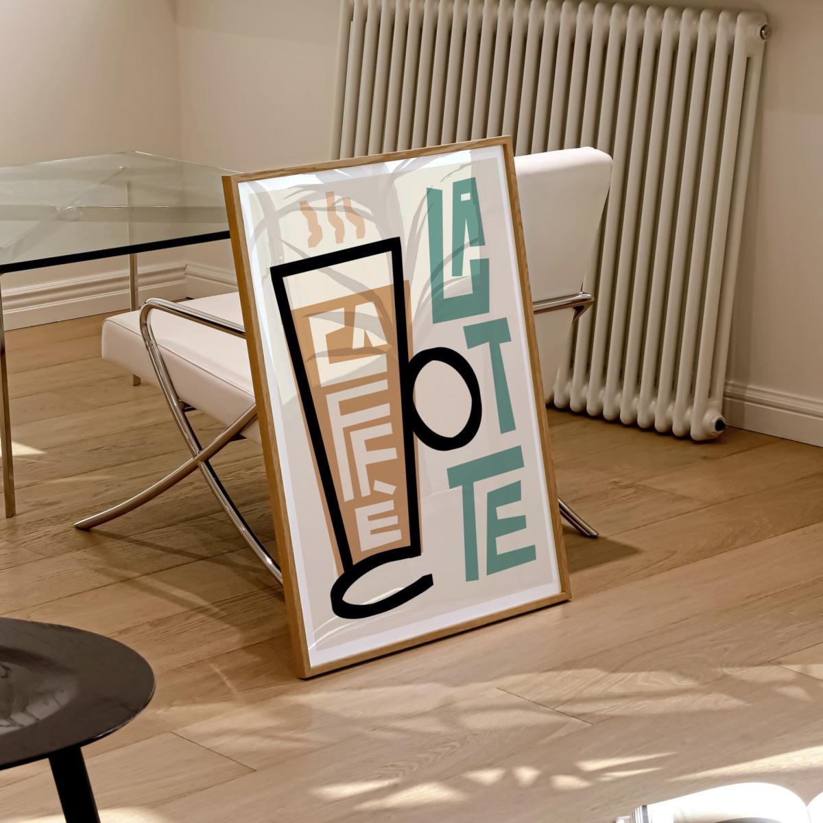 Caffe Latte Art Print - A2 Natalie Cass Art – image 4