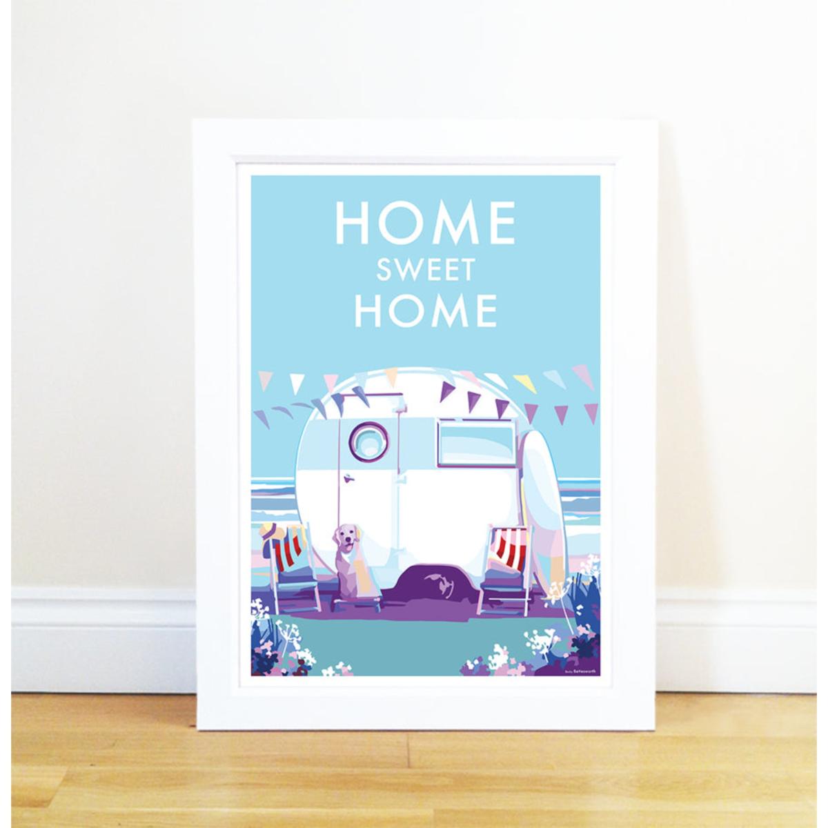 Home Sweet Home Vintage Style Quote Print | A4 | 210 X 297Mm | Becky Bettesworth – image 2