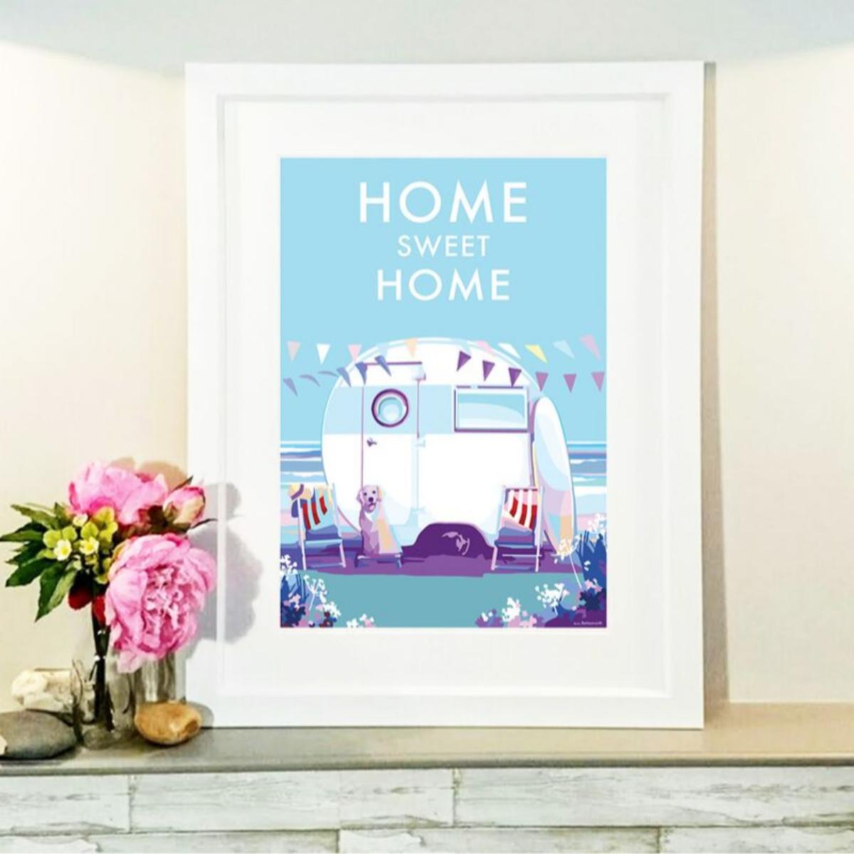 Home Sweet Home Vintage Style Quote Print | A4 | 210 X 297Mm | Becky Bettesworth – image 4