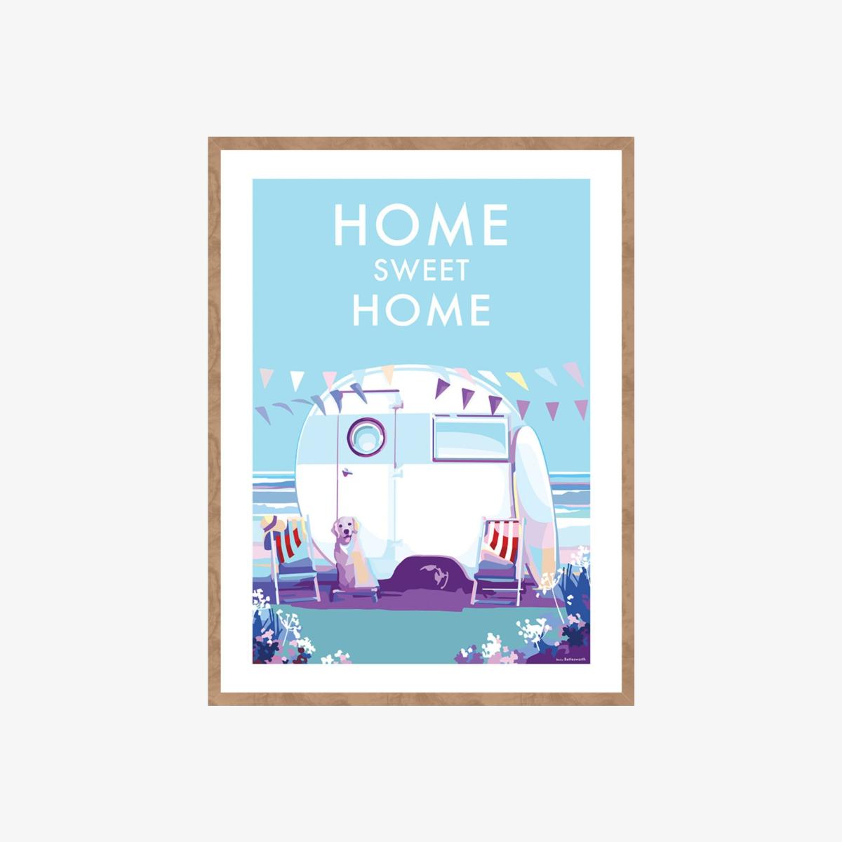 Home Sweet Home Vintage Style Quote Print | A4 | 210 X 297Mm | Becky Bettesworth – image 1