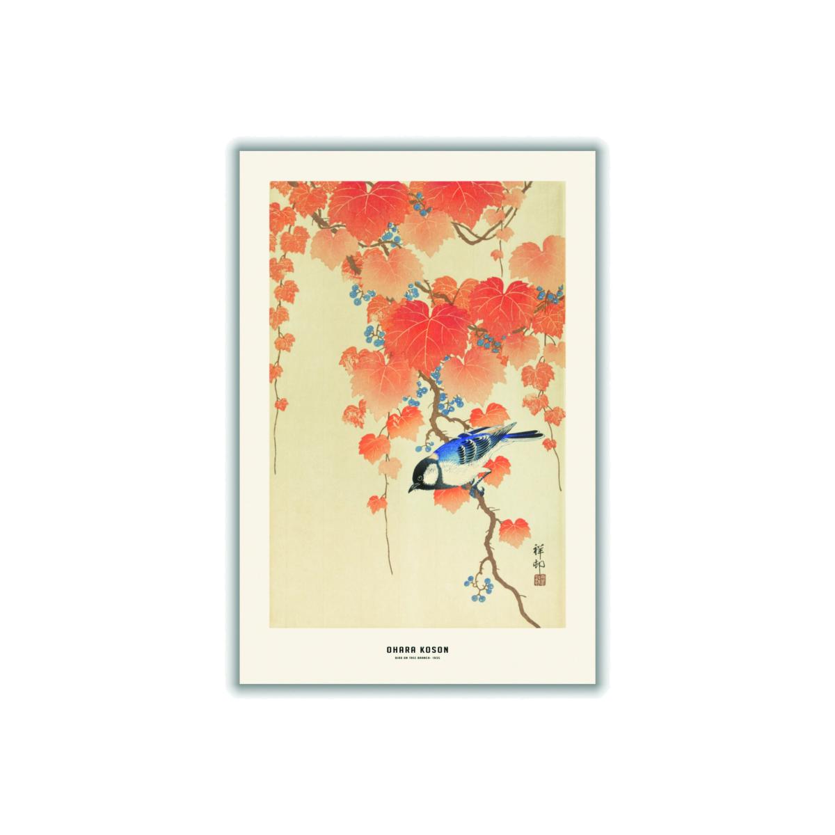 Ohara Koson - Bird On Tree Branch Xxs Stanley Print House – image 1