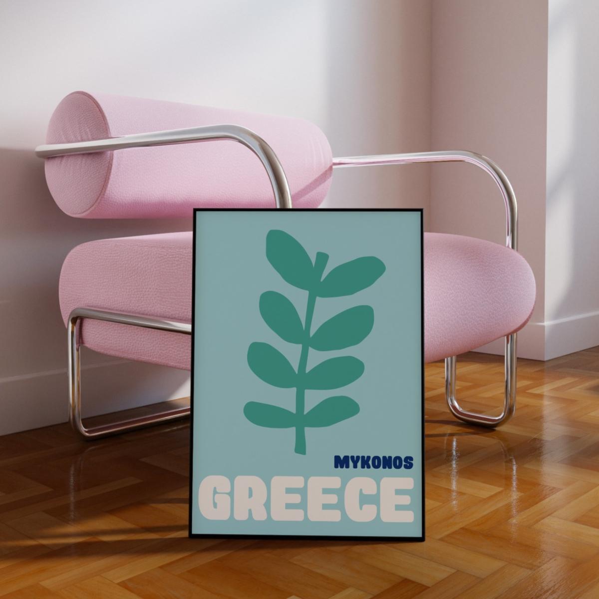 Greece Print A3 In Blue Sofe Store – image 2