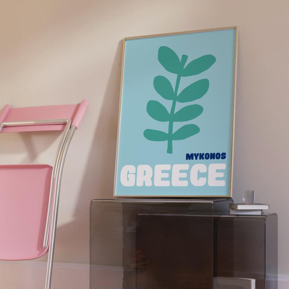 Greece Print A3 In Blue Sofe Store – image 3