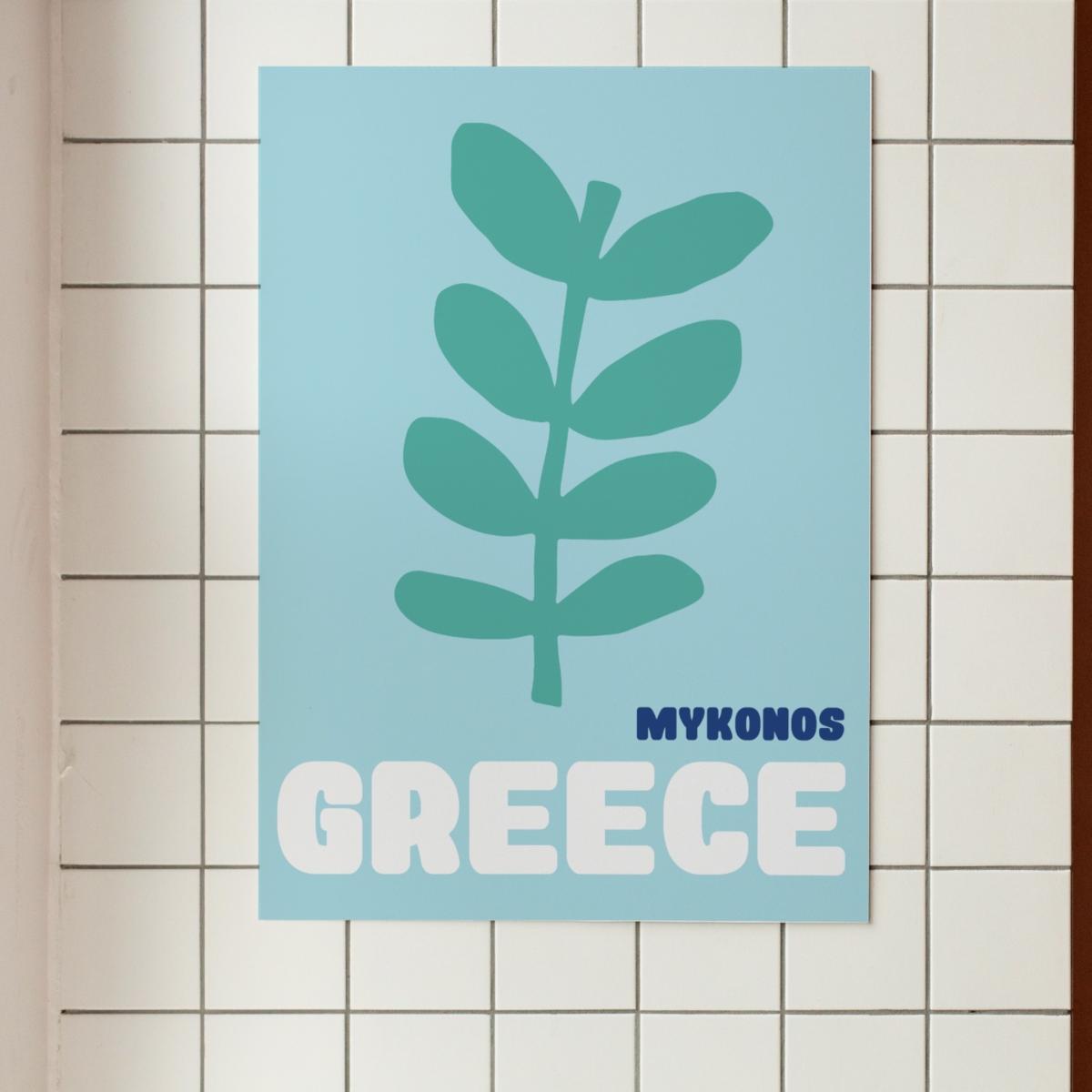 Greece Print A3 In Blue Sofe Store – image 4
