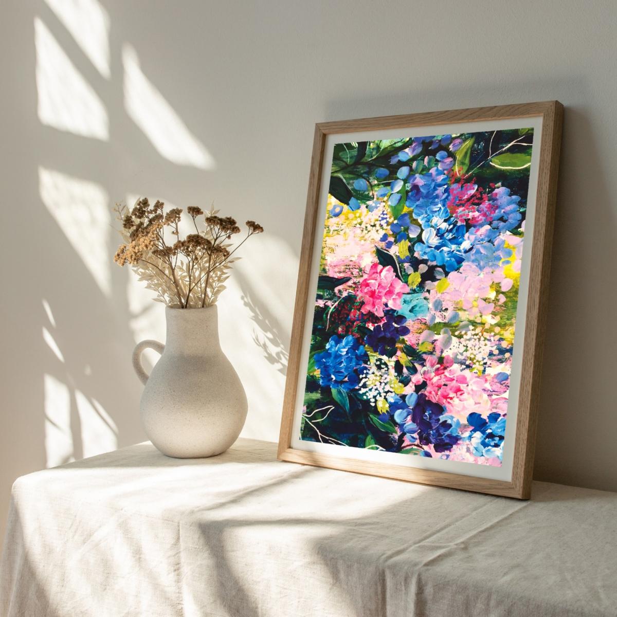 Shimmering Florets - Abstract Floral Print Jessica Slack Studio – image 2