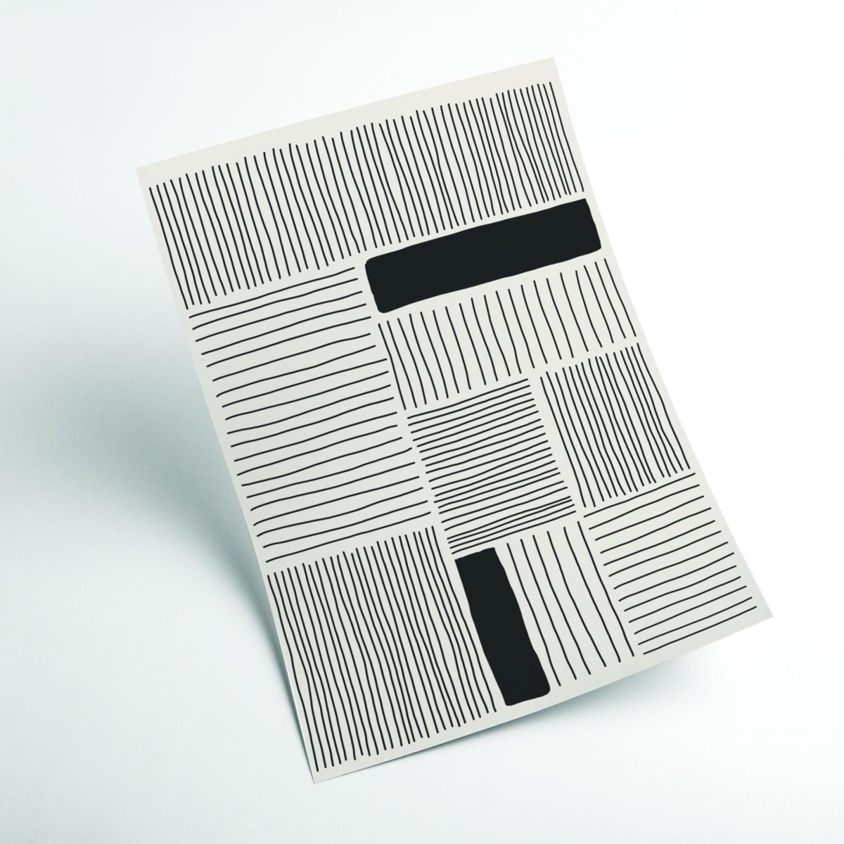 Black Minimalism Shapes 1 Extra Small Stanley Print House – image 2