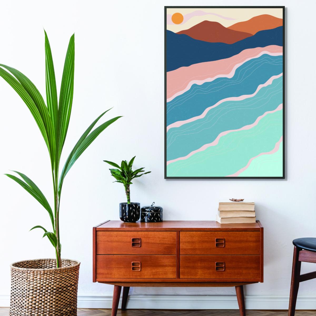 Blue Beach & Mountains - 1 Extra Large Stanley Print House – image 3