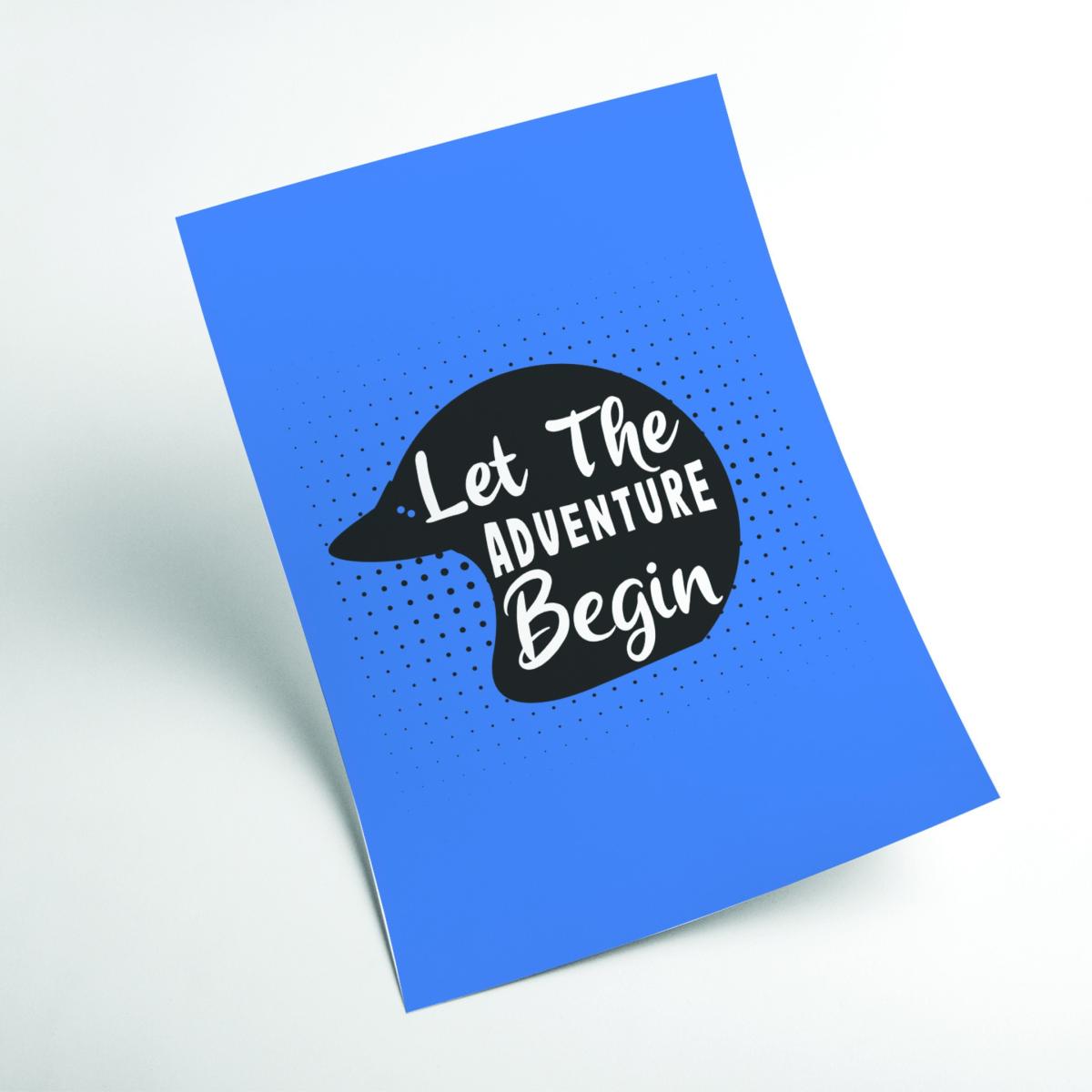 Blue Let The Adventure Begin Large Stanley Print House – image 2