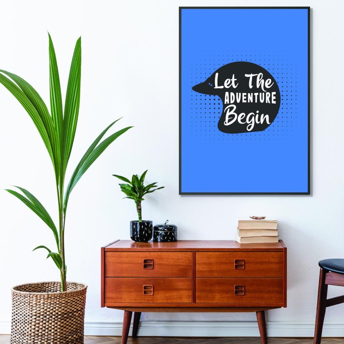 Blue Let The Adventure Begin Large Stanley Print House – image 3