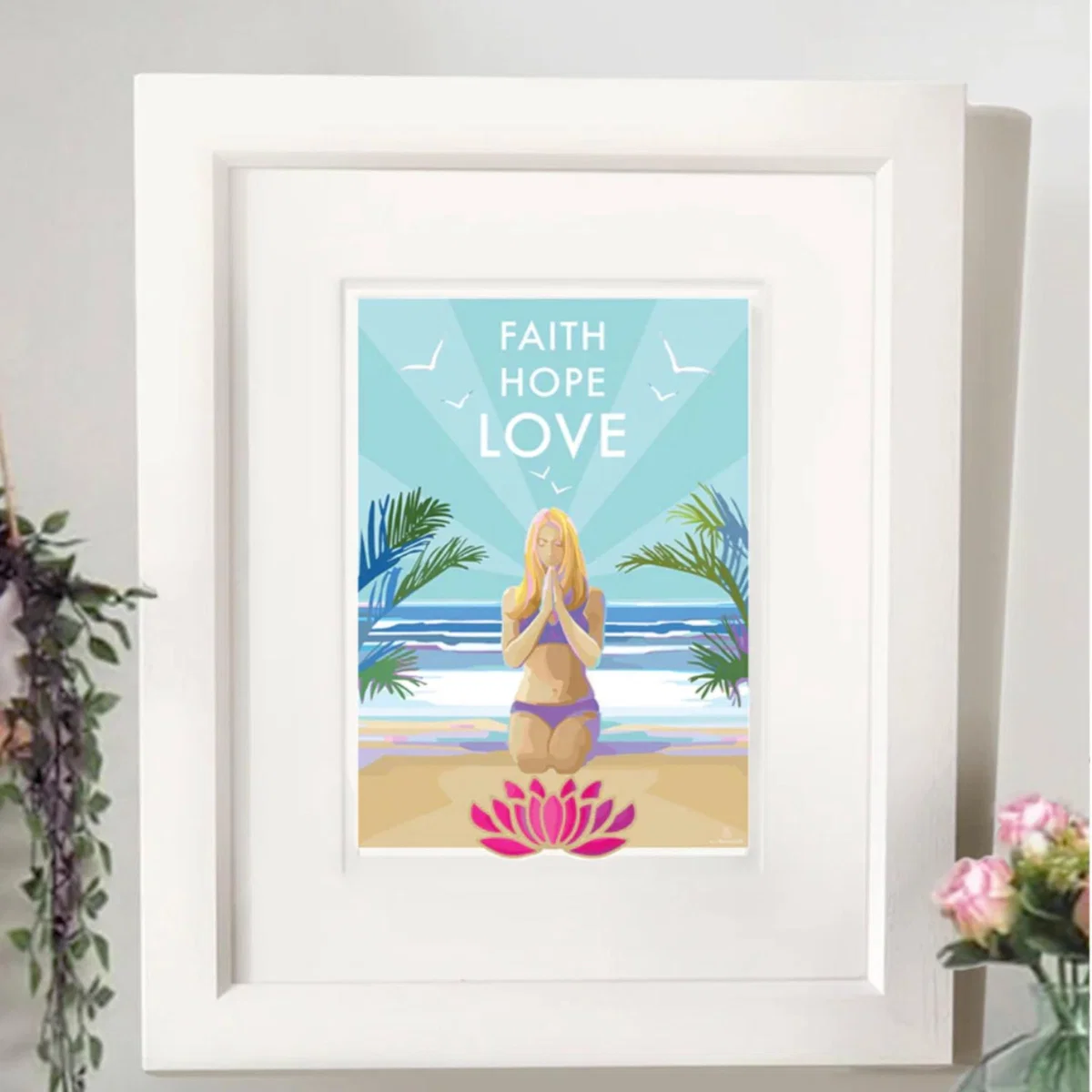 Faith Hope Love Quote Print | A4 | 210 X 297Mm | Becky Bettesworth – image 3
