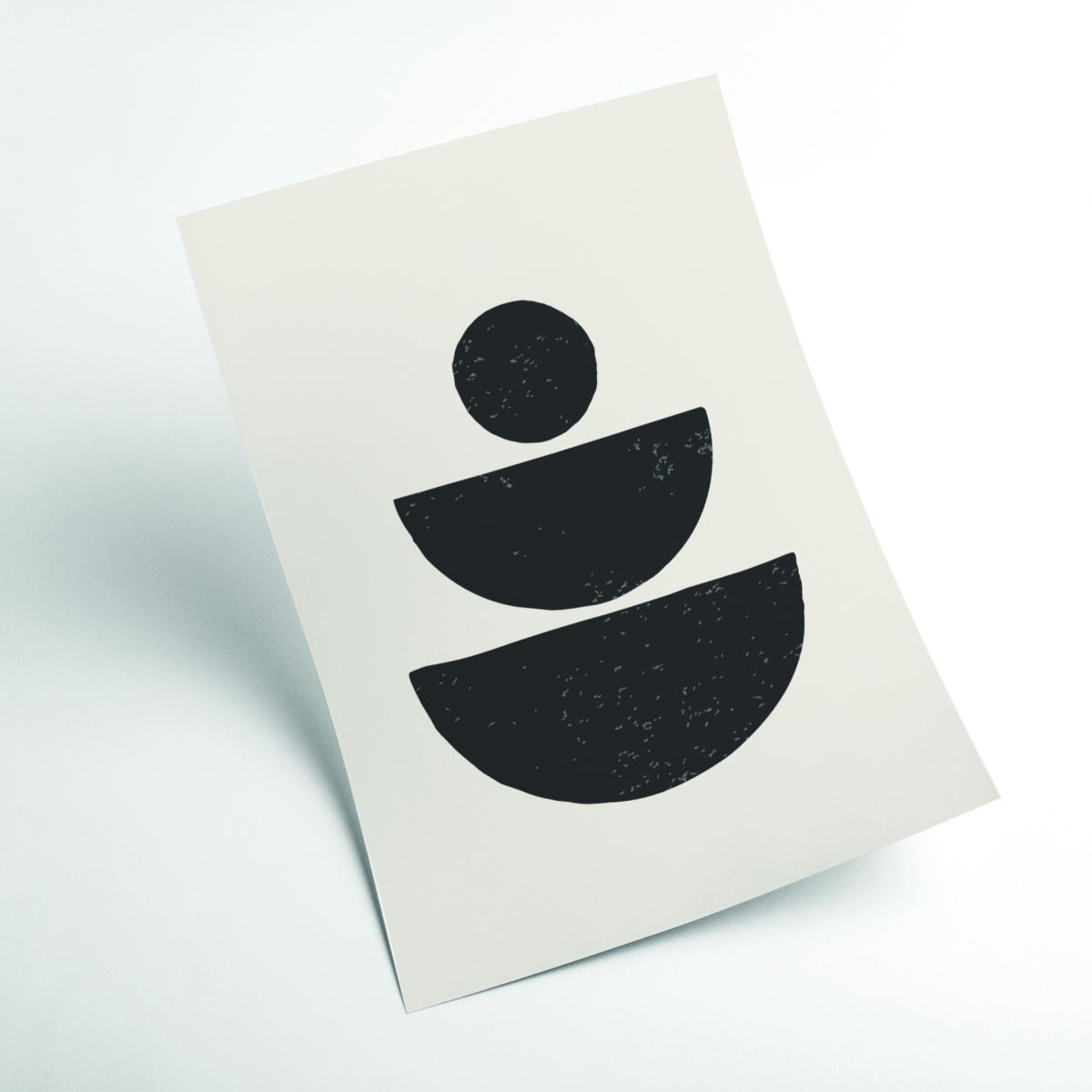 Black Abstract Shapes Series #1 Large Stanley Print House – image 2