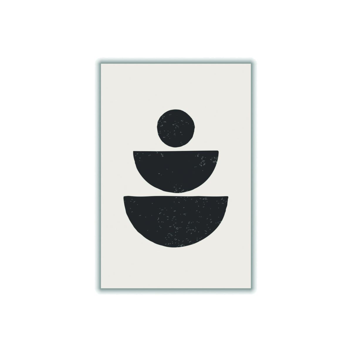 Black Abstract Shapes Series #1 Large Stanley Print House – image 1