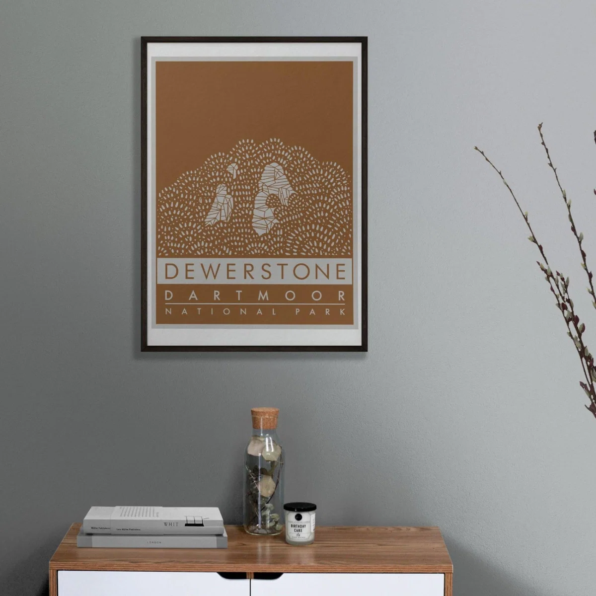 The Dewerstone Giclée Fine Art Print - Moorland Brown - A3 | A3 | 297 X 420Mm – image 2