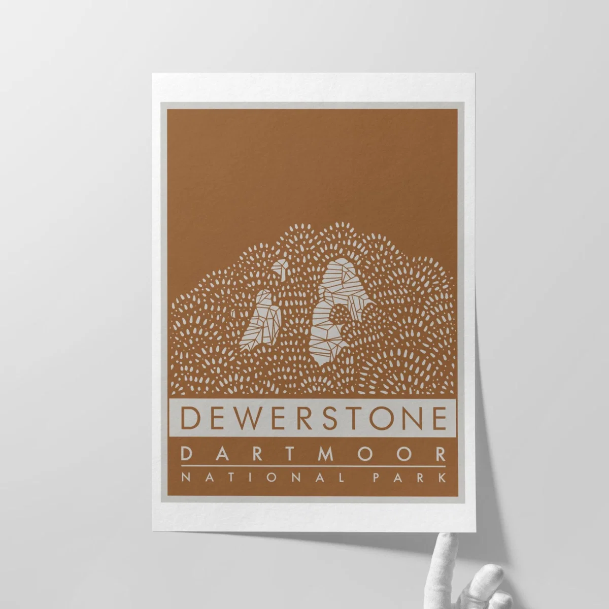 The Dewerstone Giclée Fine Art Print - Moorland Brown - A3 | A3 | 297 X 420Mm – image 3