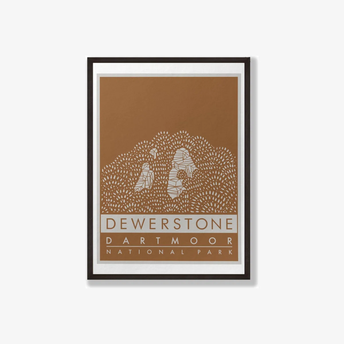 The Dewerstone Giclée Fine Art Print - Moorland Brown - A3 | A3 | 297 X 420Mm – image 1