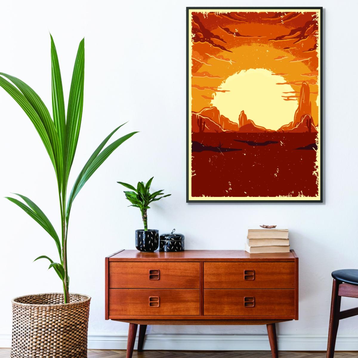 Brown Desert Sunset A2 420 X 594Mm Stanley Print House – image 3