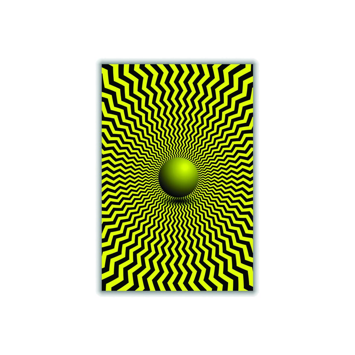 Yellow / Orange Optical Illusion Medium Stanley Print House – image 1