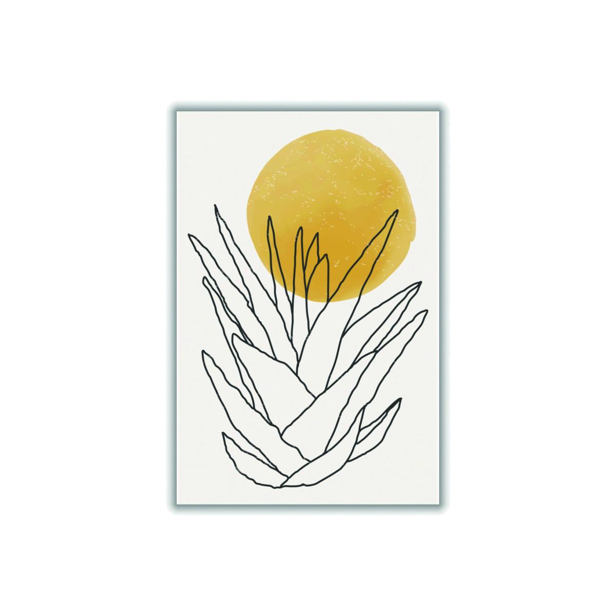 Yellow / Orange Abstract Agave Sunshine #1 A1 594 X 841Mm Stanley Print House – image 1
