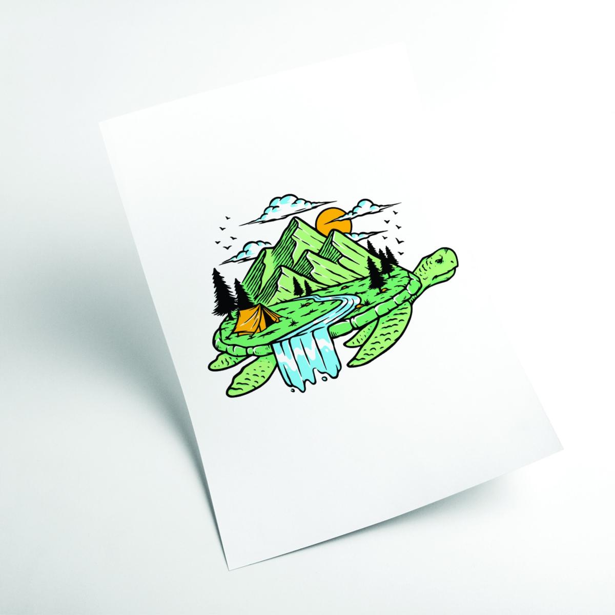 Green Turtle Power Medium Stanley Print House – image 2