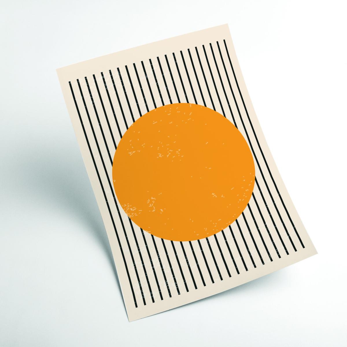 Yellow / Orange Bright Minimal Series #4 A1 594 X 841Mm Stanley Print House – image 2