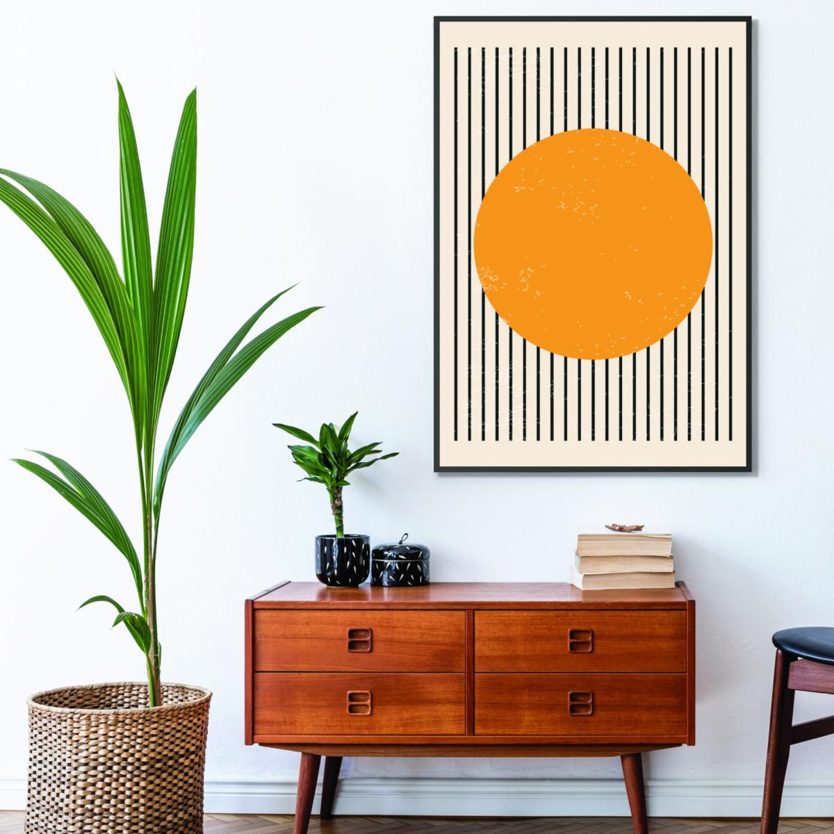 Yellow / Orange Bright Minimal Series #4 A1 594 X 841Mm Stanley Print House – image 3