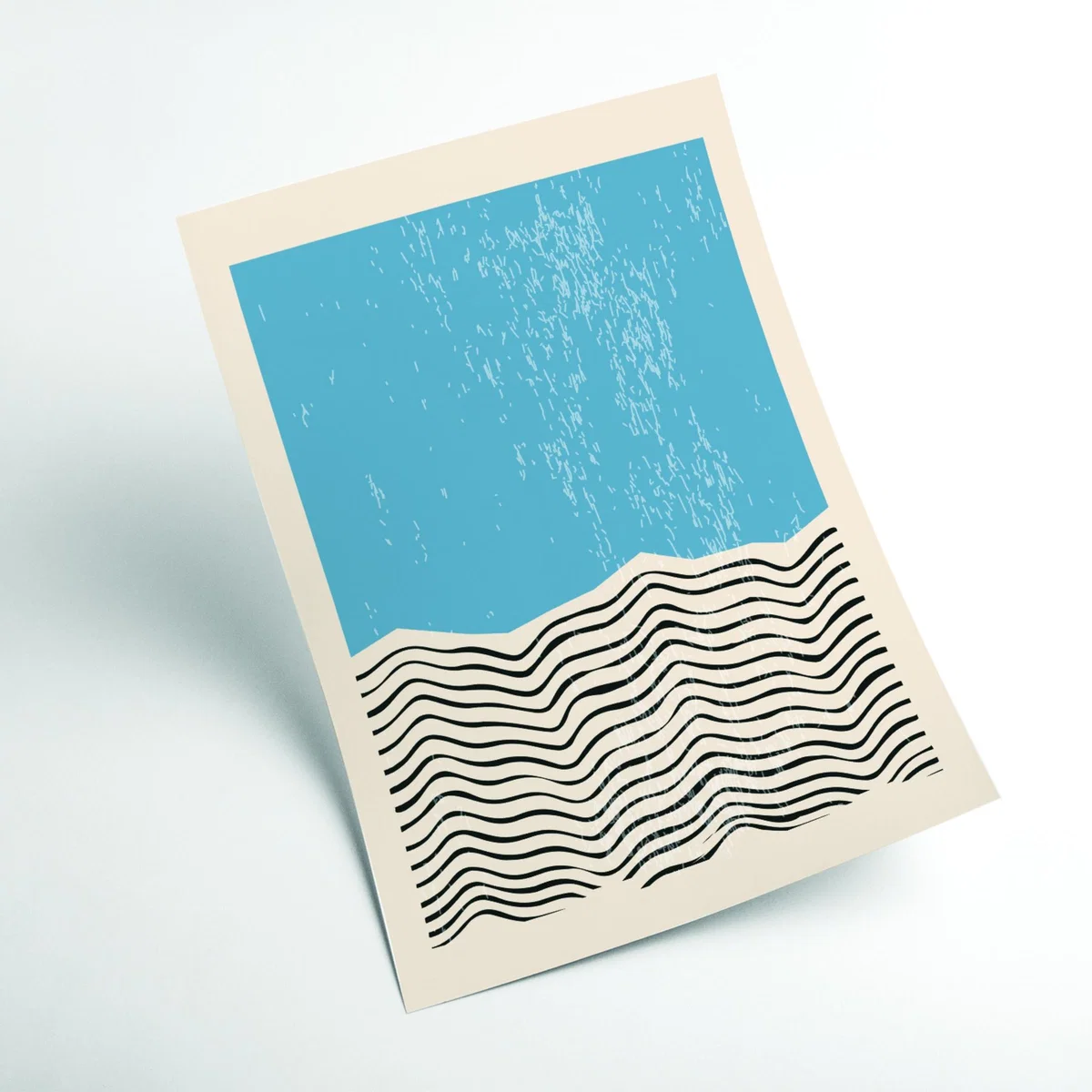Blue Minimal Abstract Set #2 Small Stanley Print House – image 2