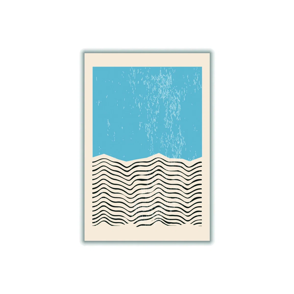 Blue Minimal Abstract Set #2 Small Stanley Print House – image 1