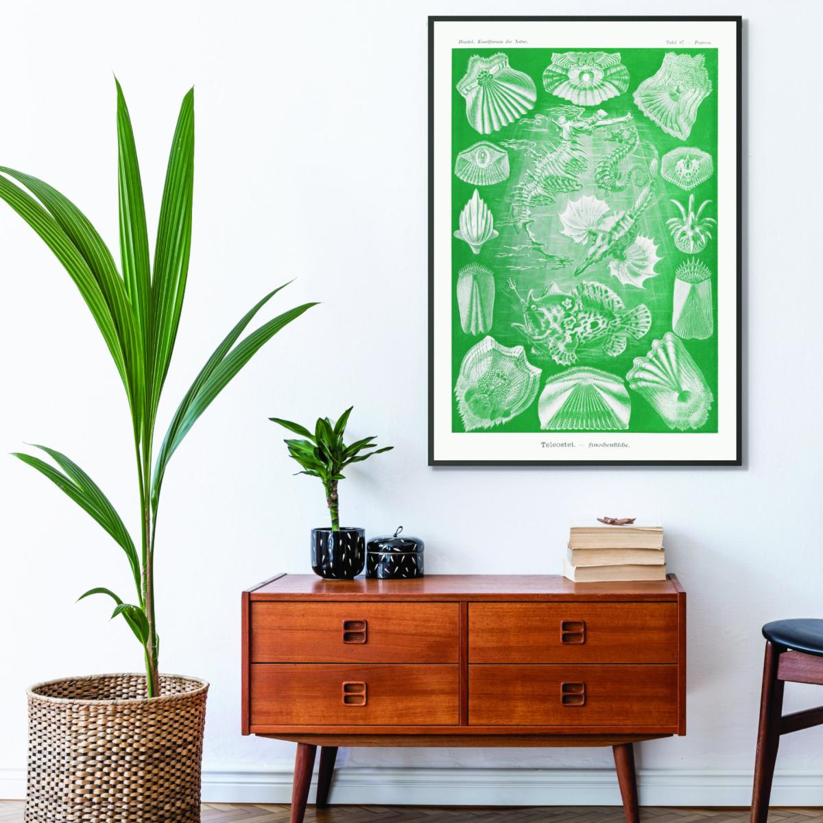 Green Teleostei-Knochenfische By Ernst Haeckel A1 594 X 841Mm Stanley Print House – image 3