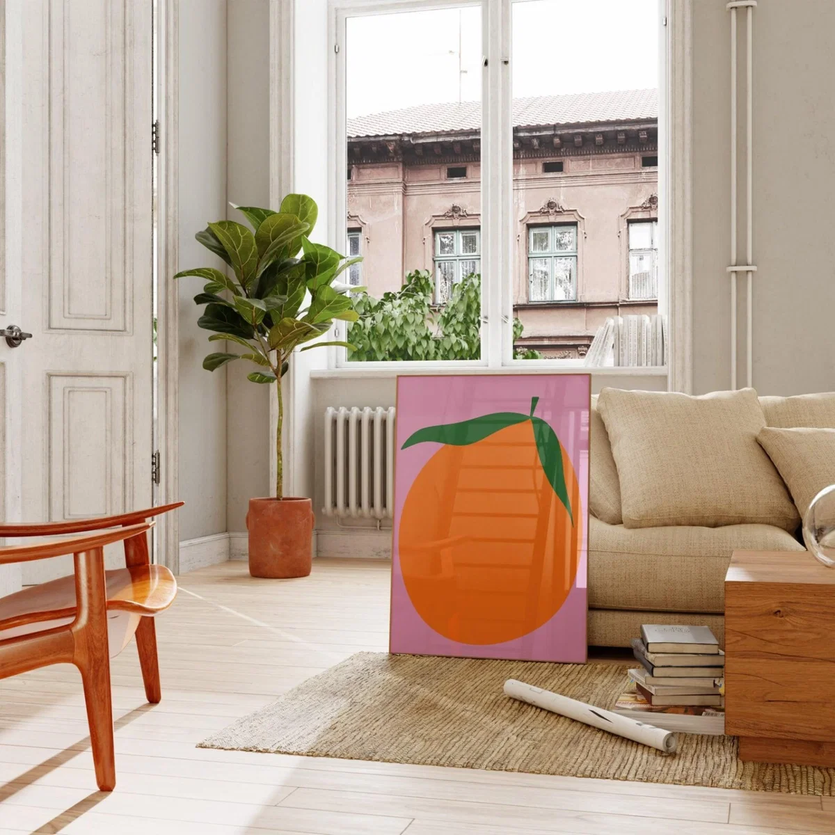 Orange Art Print - A2 Natalie Cass Art – image 2