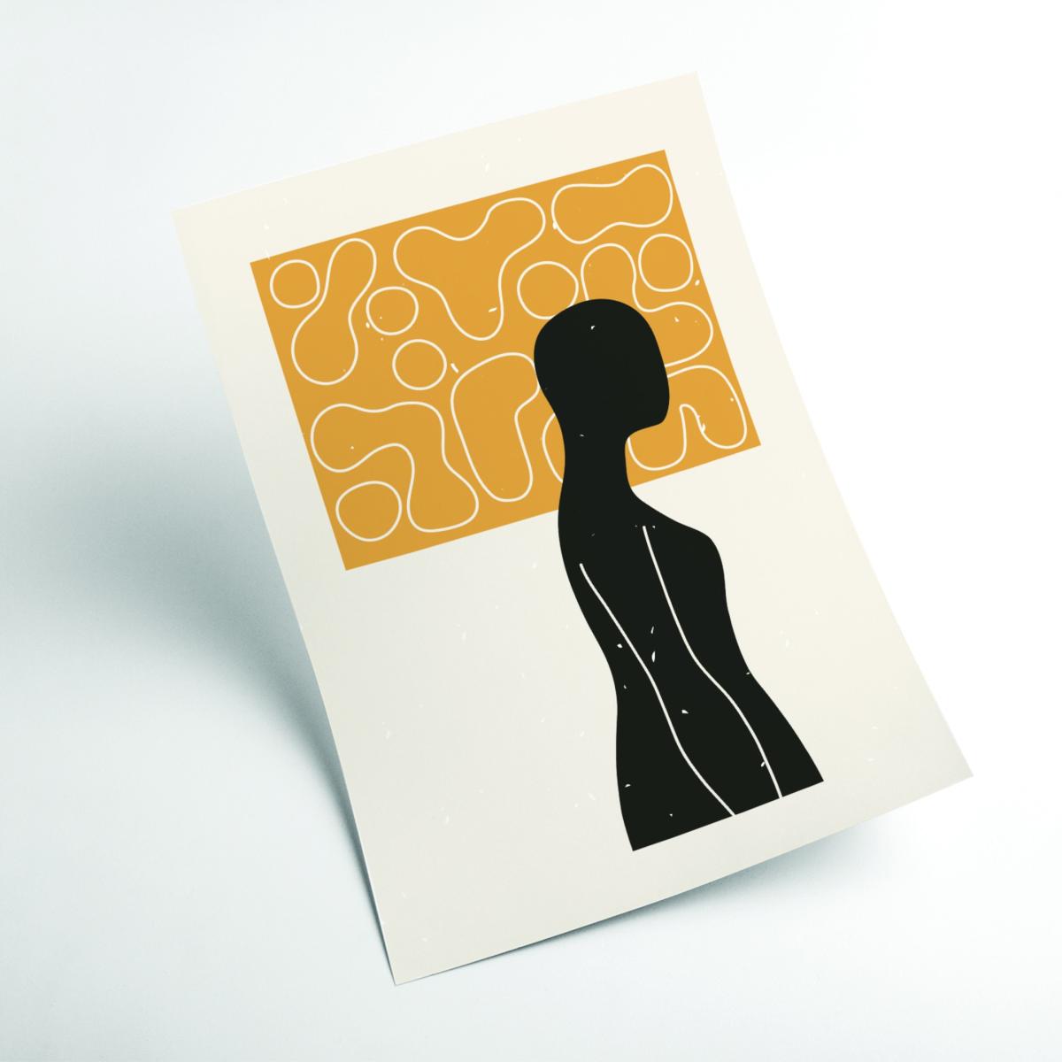 Yellow / Orange It's About Her A2 420 X 594Mm Stanley Print House – image 2