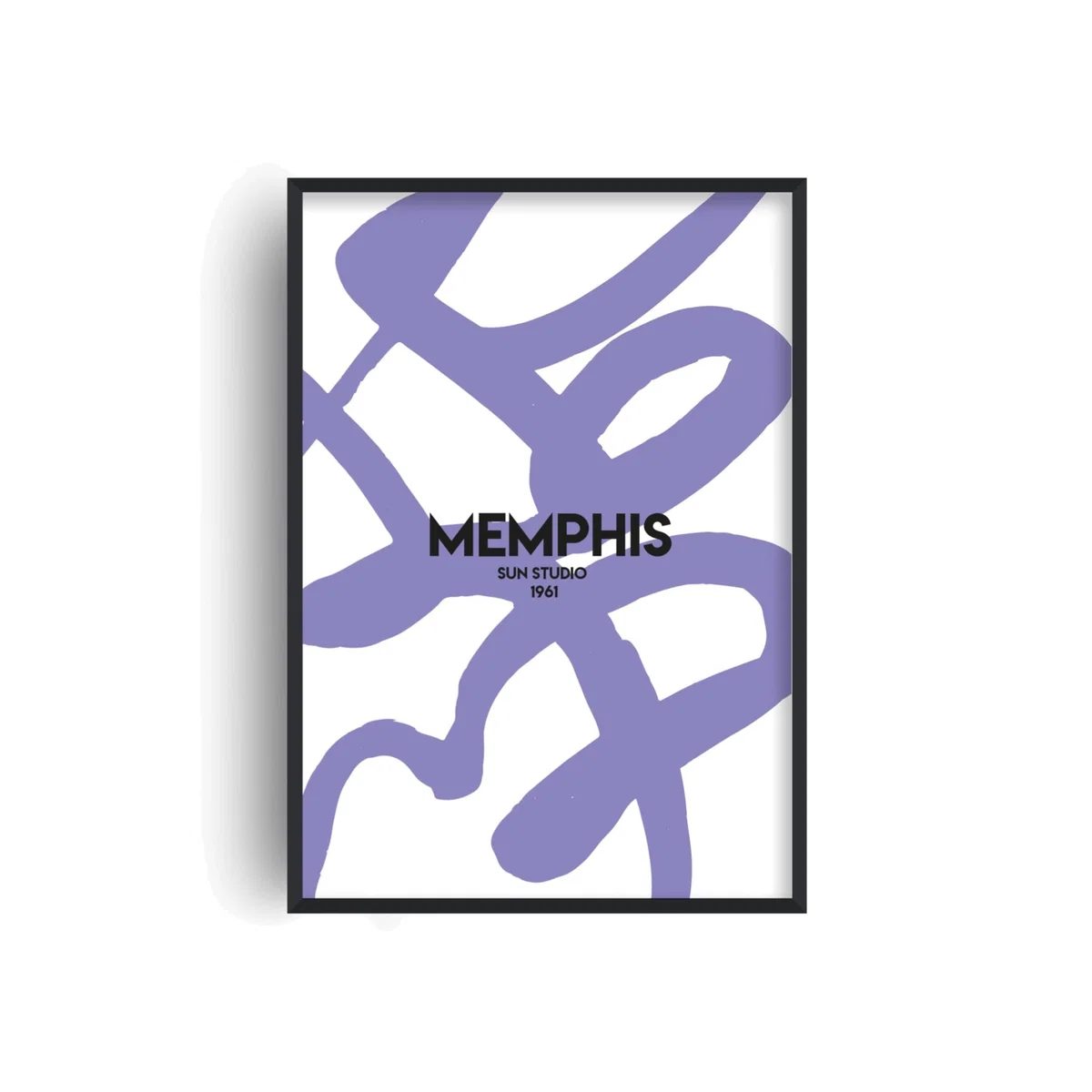 Pink / Purple Exclusive Memphis Abstract Giclée Art Print A3 | Fanclub – image 1